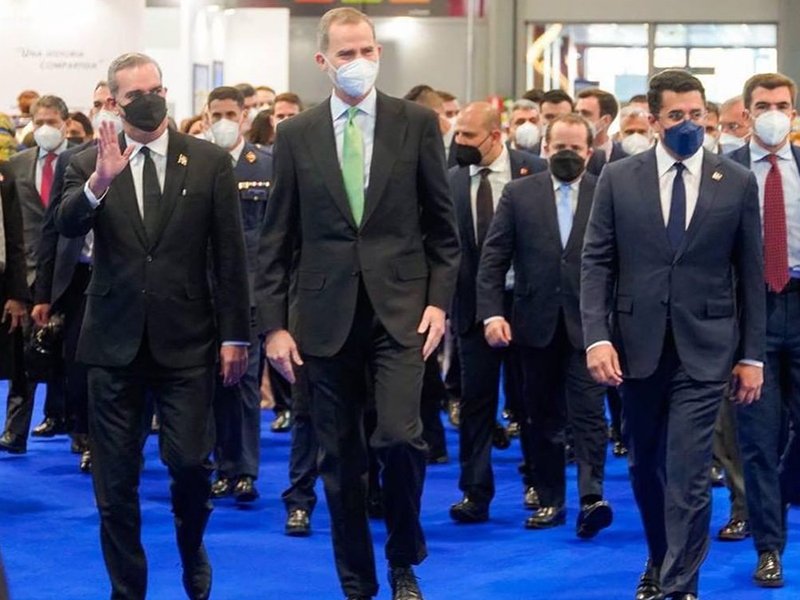 Los Reyes de España junto al presidente Abinader inauguran  la 42 edición de FITUR