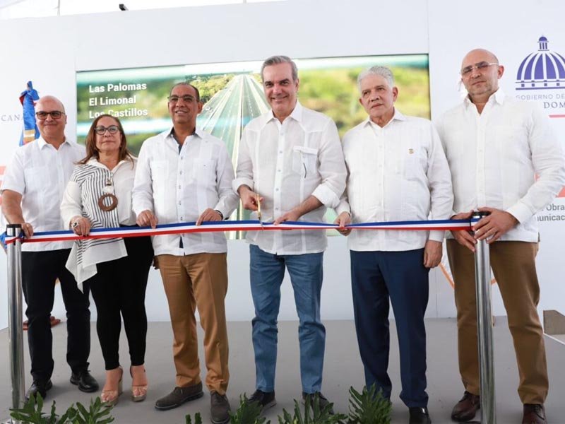 Ministro de Obras Públicas y el Presidente Abinader destacan remodelación y transformación de la Circunvalación de Santiago Norte
