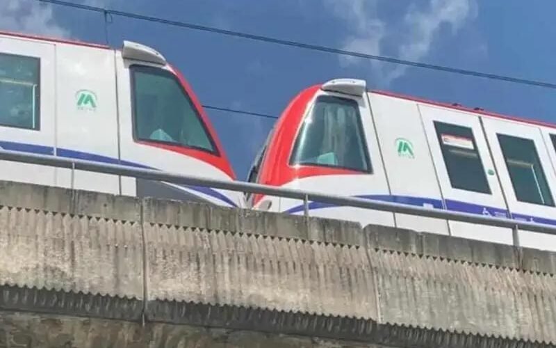 Chocan dos trenes del Metro de Santo Domingo en Villa Mella