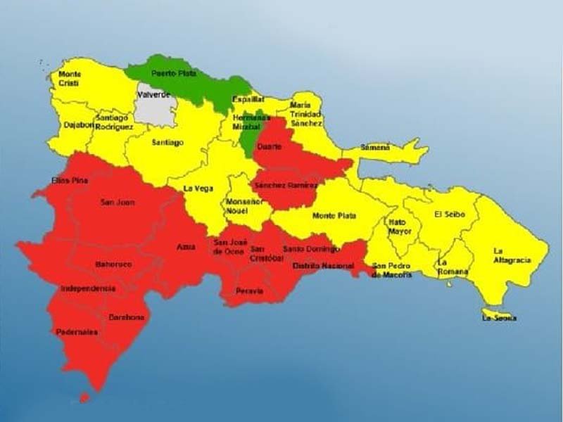 COE mantiene 14 provincias en alerta roja tras paso de disturbio tropical por el país
