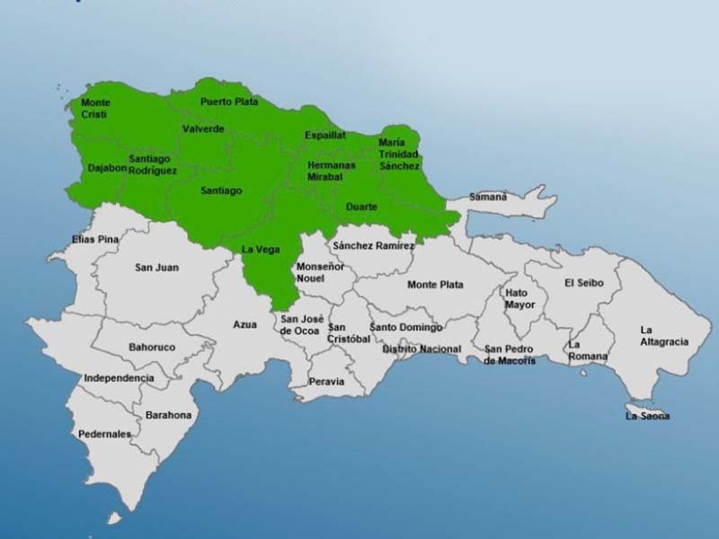 COE extiende alerta verde para 11 provincias