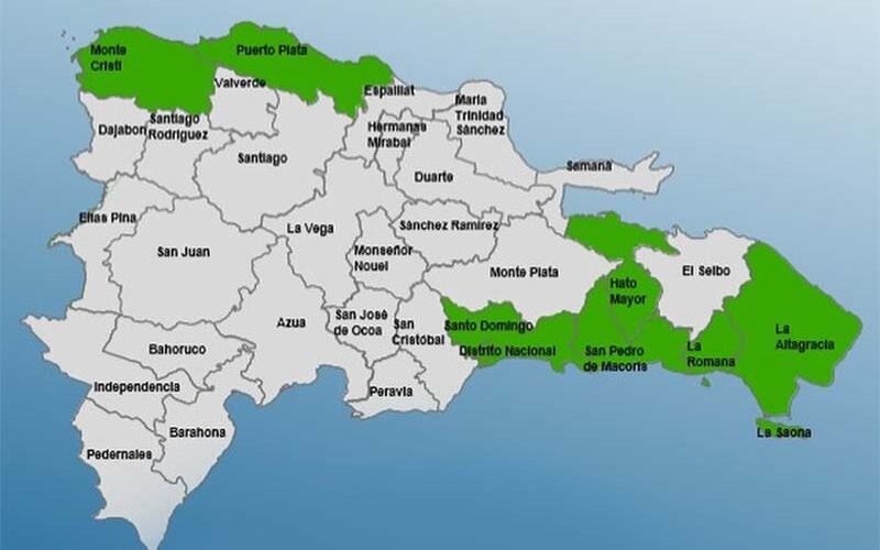 La Altagracia, el DN y otras 5 provincias en alerta verde