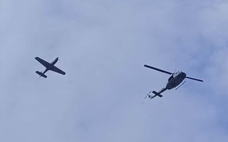 Aeronaves FAD sobrevuelan la ciudad de Higüey
