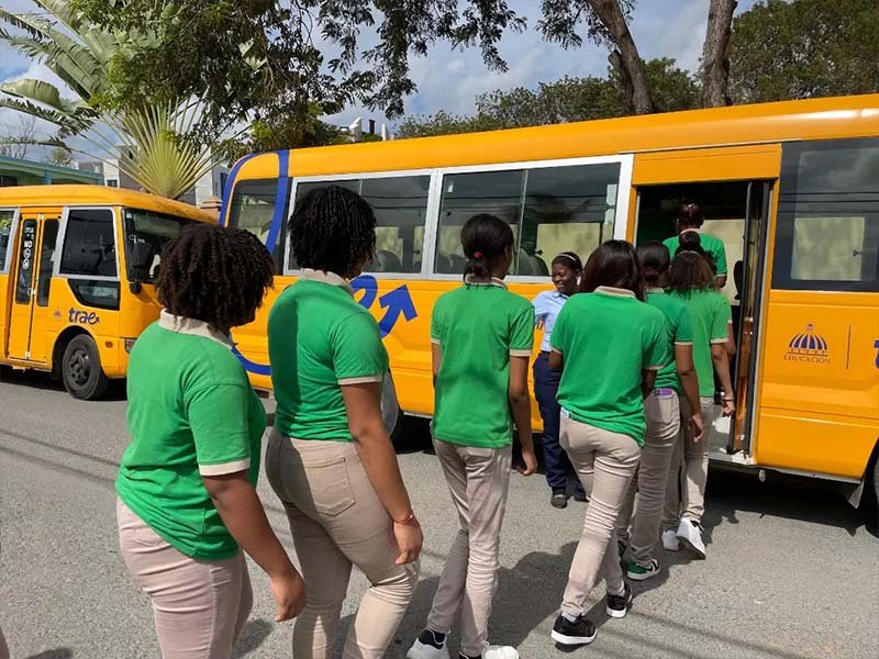 Sectores beneficiados con servicio de transporte escolar TRAE