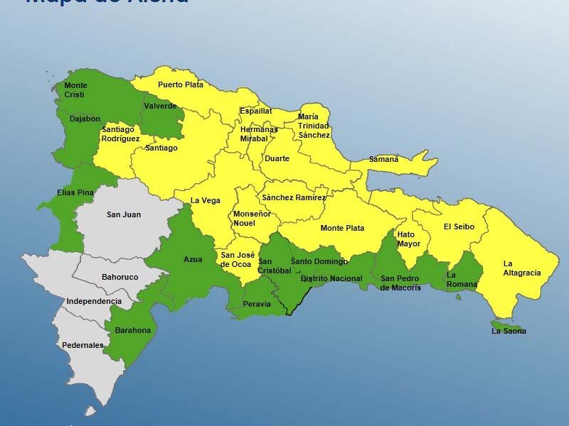 Onda Tropical combinada con Vaguada provoca aguaceros y fuertes tormentas electrícas en RD
