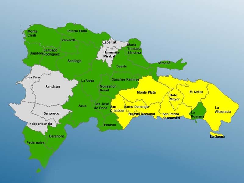 26 Provincias en Alerta por una Vaguada y el acercamiento de una Onda Tropical