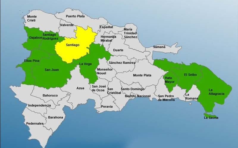 COE amplía nivel de alerta en varias provincias