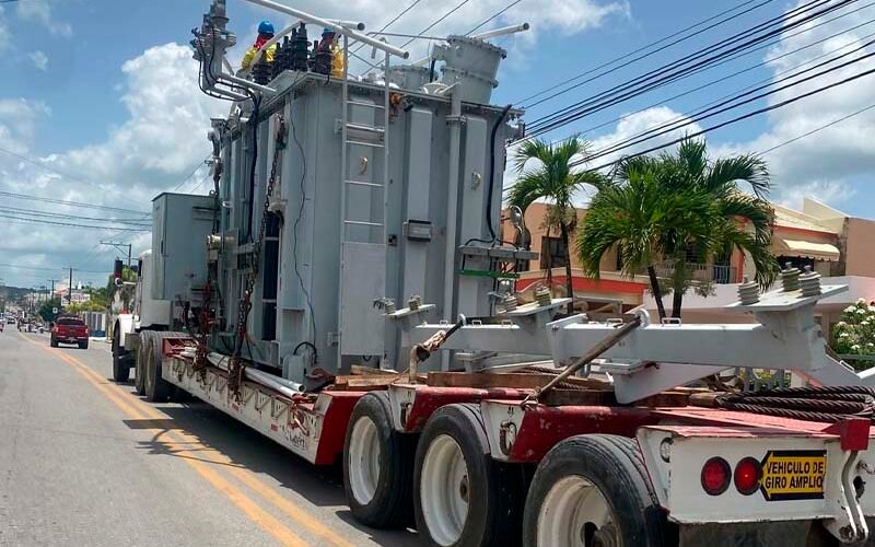 Higüey recibe transformador de alta tensión