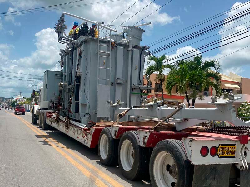 Higüey recibe transformador de alta tensión