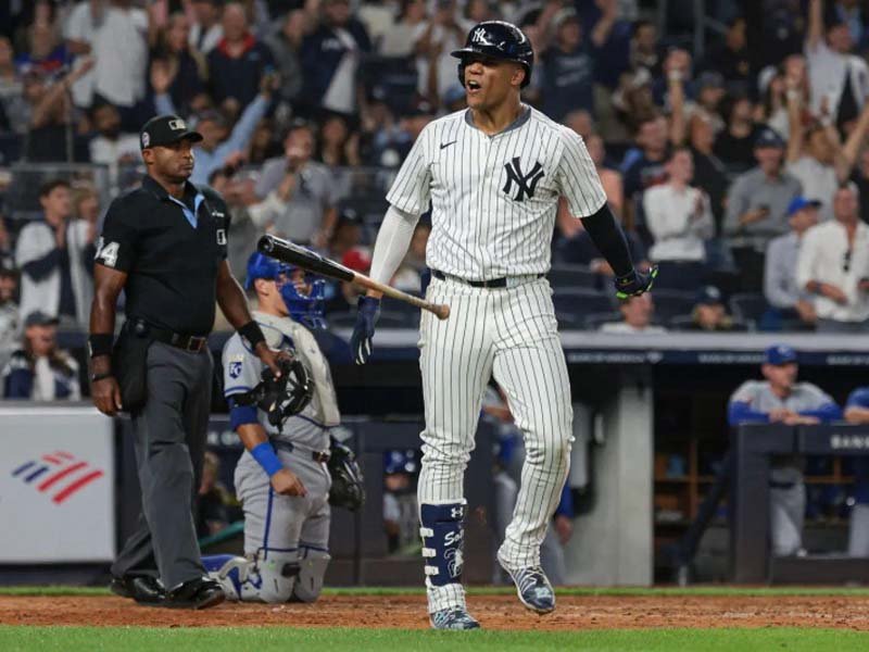 Juan Soto pega jonrón 39 en victoria de Yankees sobre Kansas
