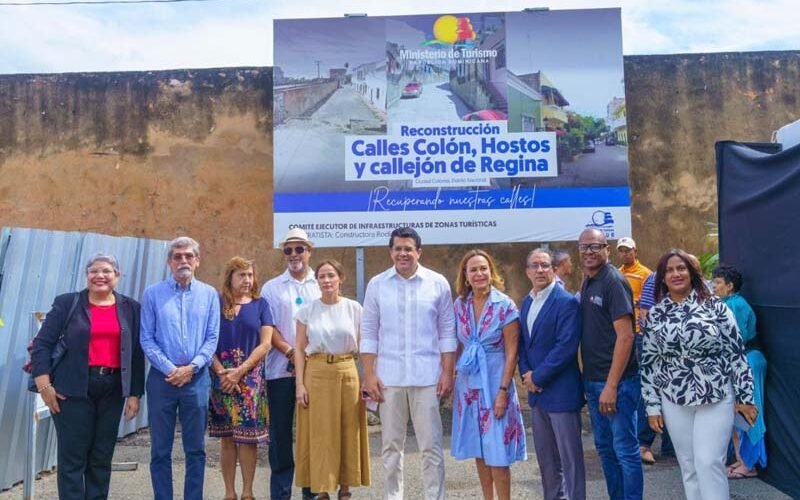 Collado dice turismo invierte más de 400 millones de pesos en obras emblemáticas en Ciudad Colonial