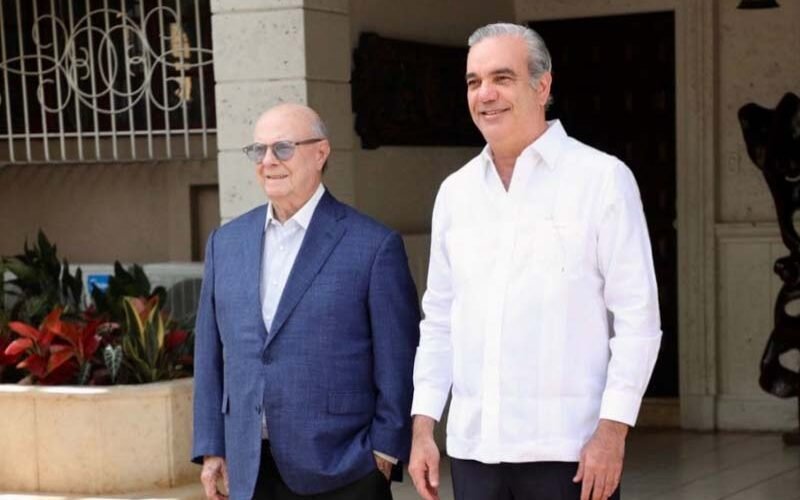Presidente Abinader resalta consenso nacional ante crisis haitiana tras reunión con expresidente Hipólito Mejía